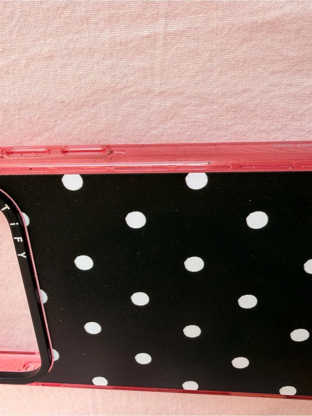 Casetify-iPhone 17 pro max  Black Polka Dot iPhone Case MagSafe compatible.